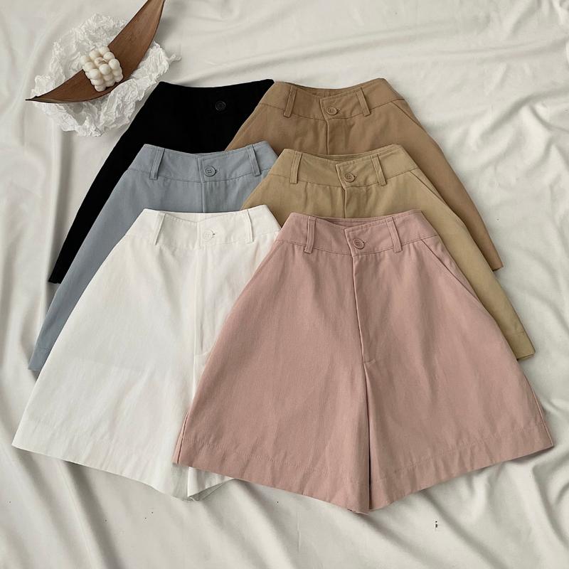 Quần short nữ chất vải kaki POWO 3084 - Jemcloset Women Pants