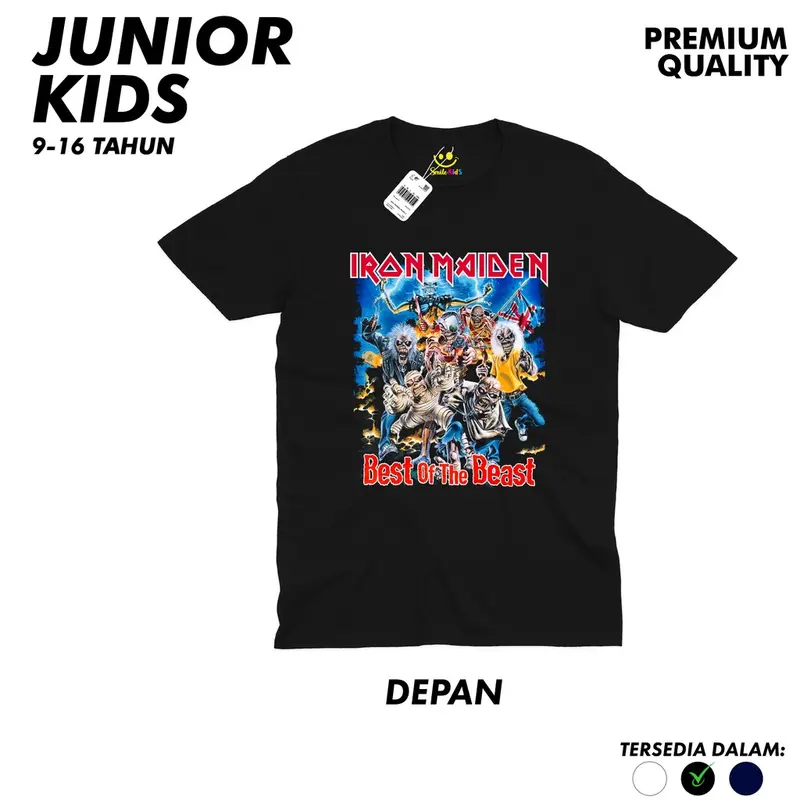 Kaos Junior Remaja Usia Tanggung 11-15 Tahun kaos band rock the beatles / iron maiden / bring me the horizon / black sabbath Branded Katun Distro Pakaian Anak Cowok Laki Laki Perempuan Anime Jepang Kartun Street Style Baju Fashion 1