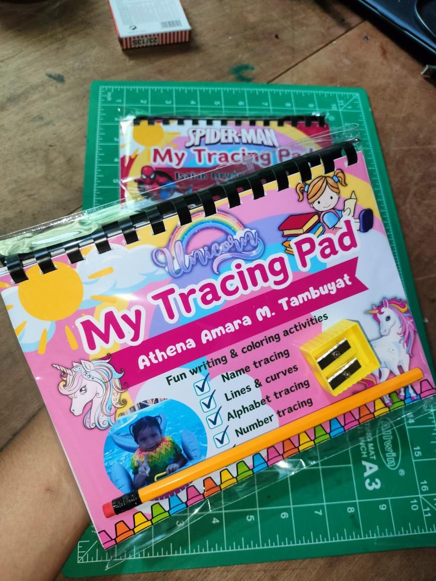 Tracing pad personalized with picture ( free pencil & sharpener ...