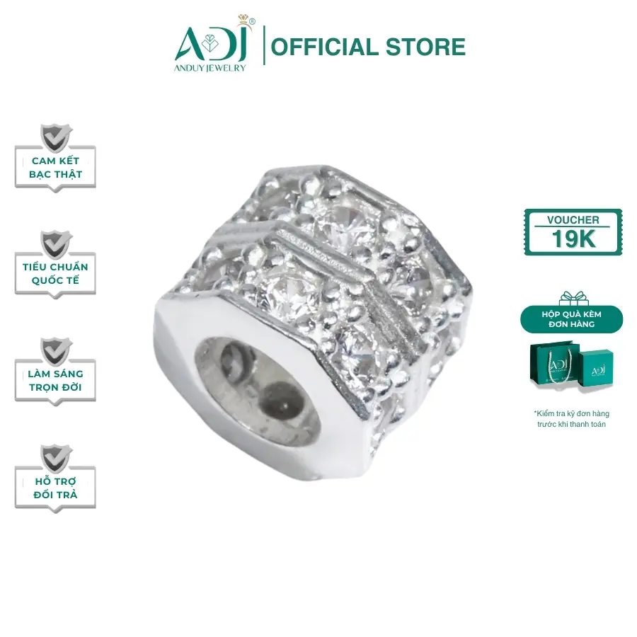 Mặt Dây Chuyền Bạc 925 ADJ Đính Đá Cz Cao Cấp Sang Trọng Thời Thượng Phụ Kiện Trang Sức Bạc SM8729AD