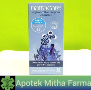NATRACARE ORGANIC COTTON TAMPON SUPER 16PCS with APLICATOR