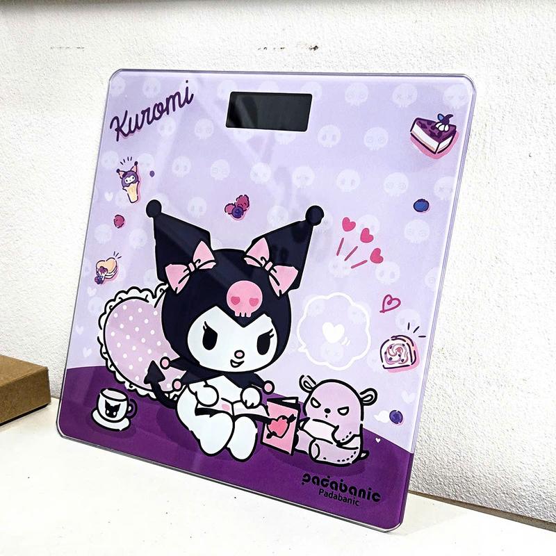 Cân Điện Tử Kuromi Cân Sức Khoẻ Chạy Pin Kèm Thước Dây Hiển Thị Nhiệt Độ Phòng 1