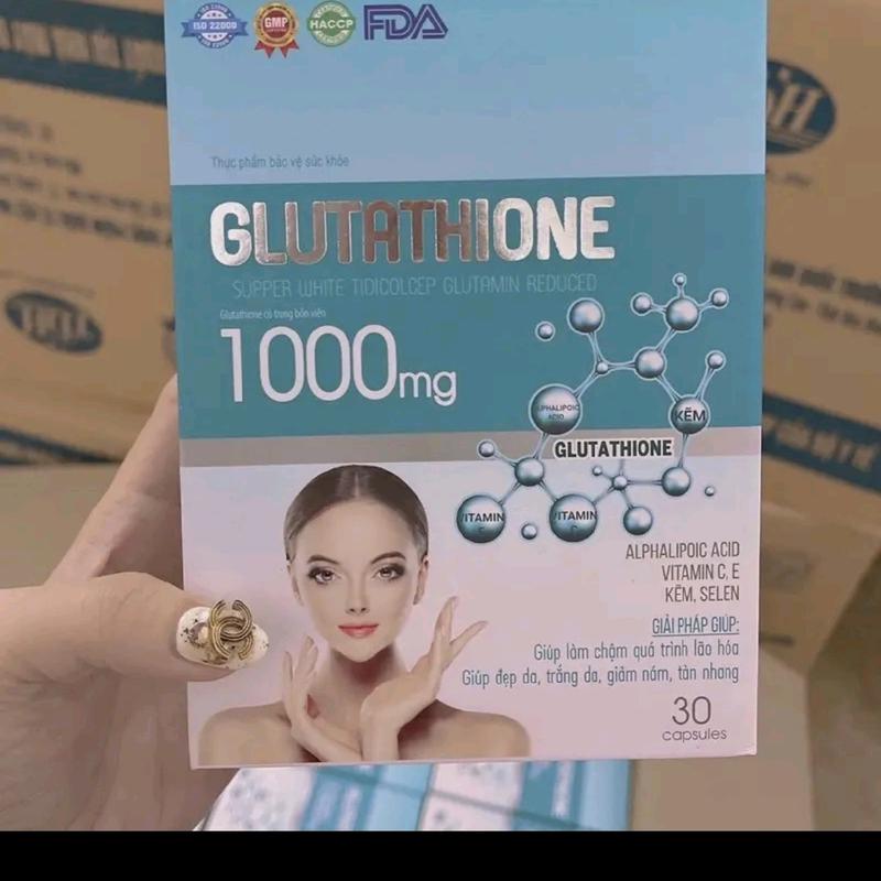 Viên uống đẹp da Collagen Nano Glutathione 1000mg giúp căng mịn da, trắng hồng da, giảm nám sạm da - Hộp 30 viên 3