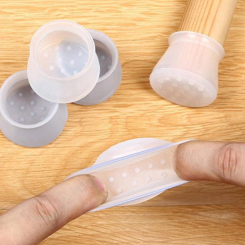 Silicone Chair Leg Cover, 24pcs/set Non-slip Waterproof Chair Leg Cap, Chair Leg Floor Cover for Home Kitchen Living Room Bedroom 2