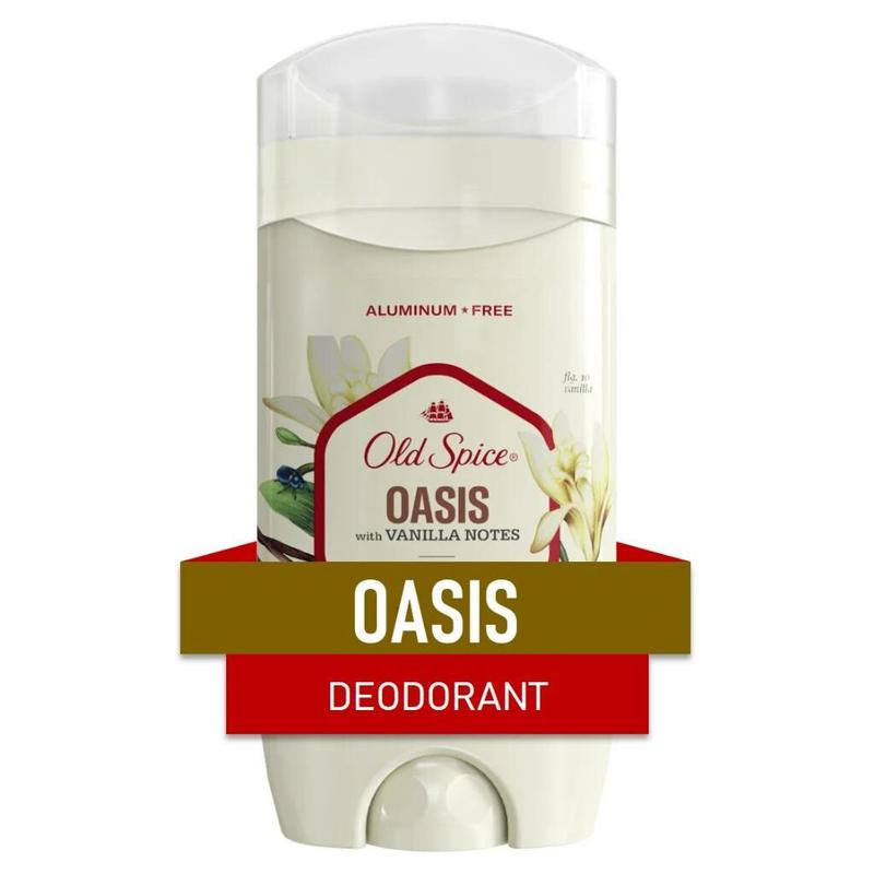 Lăn Sáp Khử Mùi Old Spice Inspired By Nature Collection Oasis With Vanilla Notes (Sáp Xanh ) Khử Mùi Hôi 1