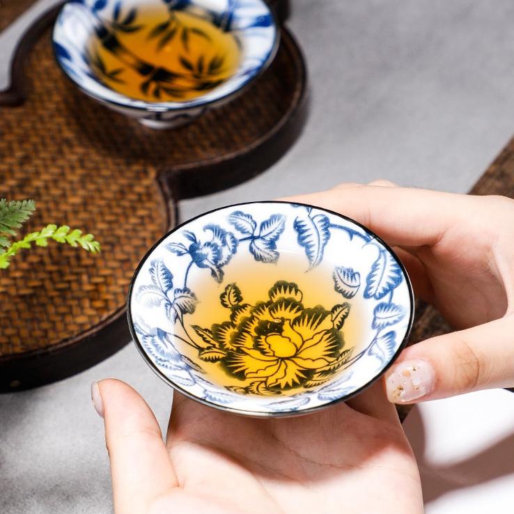 Chén Sứ Cảnh Đức Dáng Nón Dùng Uống Trà 7