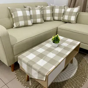 Set 5 Bantal Sofa + Sarung Bantal Sofa 40x40 + Taplak Meja Tamu