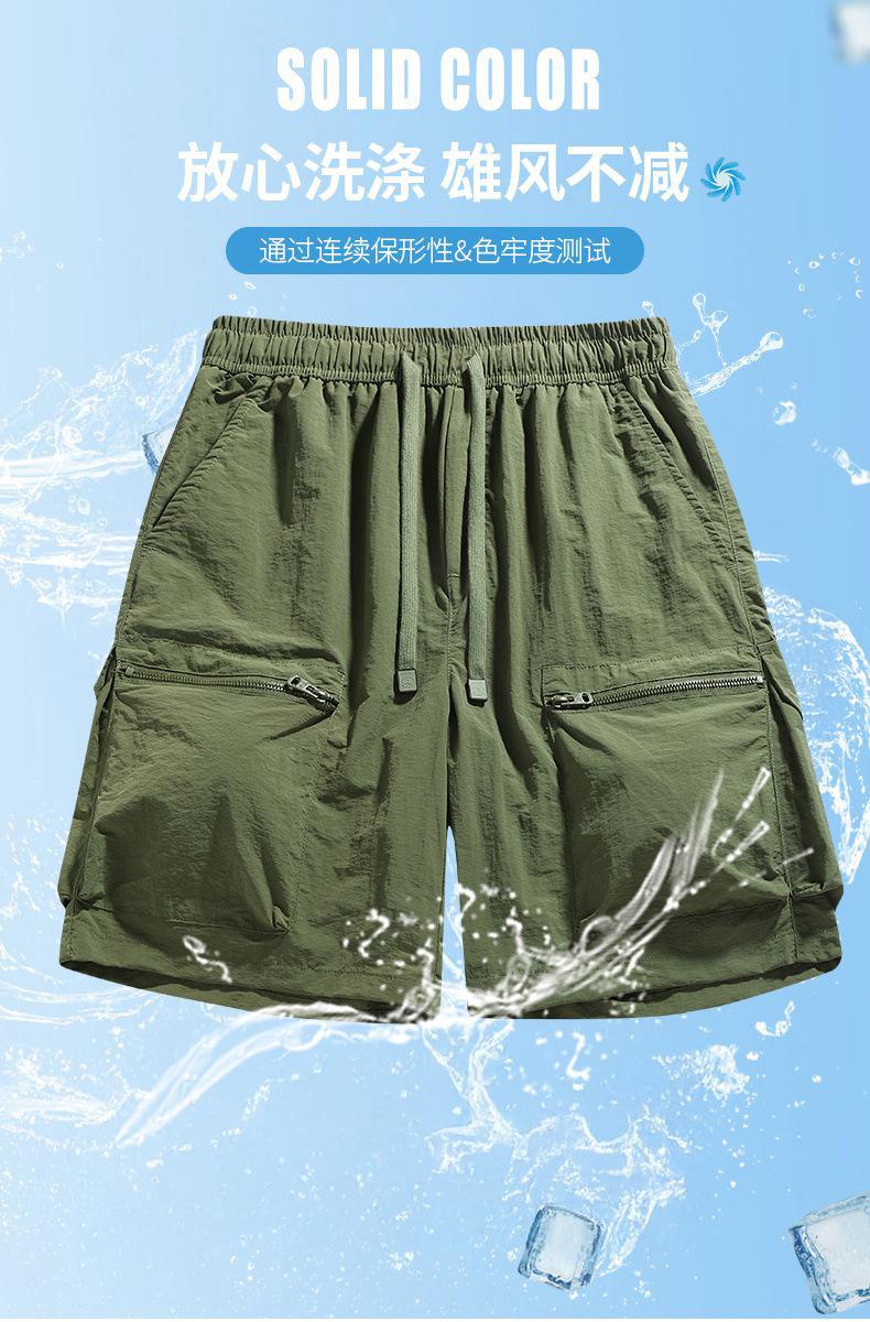 Product Introduction of 2025 Summer Couple's Solid Color Cargo Shorts Men - Breathable & Loose Fit, Trendy Casual Sports Shorts for Men & Women, TikTok Viral! 4