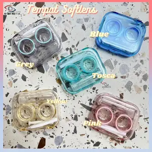 Tempat Softlens Kotak Mini Transparan Premium / Travel Kit Lensa