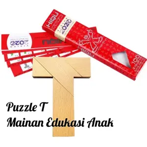 PUZZLE T PUZZLE KAYU MAINAN EDUKASI ANAK MAINAN UNTUK MELATIH OTAK ANAK MAINAN EDUKASI TANGRAM PUZZLE T 3D PUZZLE KAYU