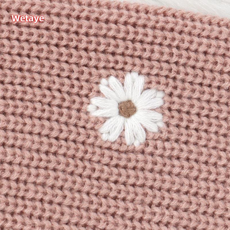 Product Introduction of Newborn Girl Sweater Casual Floral Embroidery Warm Knitted Long Sleeves Pullover Infant Knitwear for Toddler 42