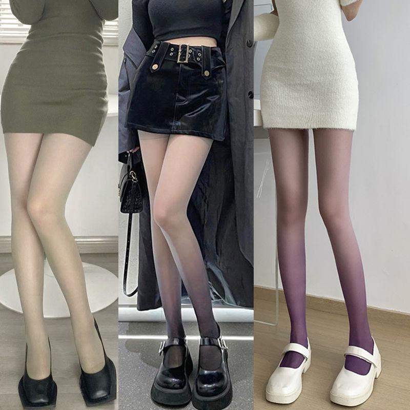 Gradient Color Stockings Colorful Stockings for Women Anti-Snag ...