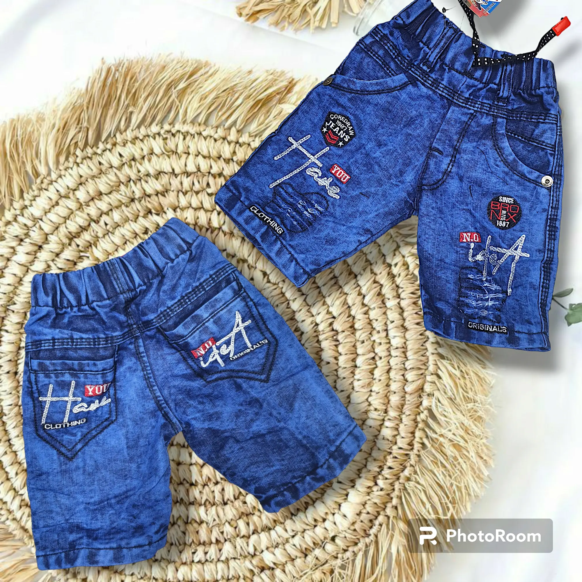 CELANA pendek ANAK celana laki celana jeans anak cowok celana jeans MURAH grosir jeans Bordir Fashion