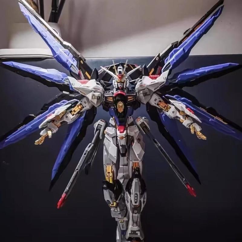 Mô Hình Gundam MG Strike Freedom Wing, Đồ Chơi Mô Hình Mecha Lắp Ráp Kiệt Tác Destiny Kỳ Lân Astray Màu Xanh Đỏ, Năm 2025 1