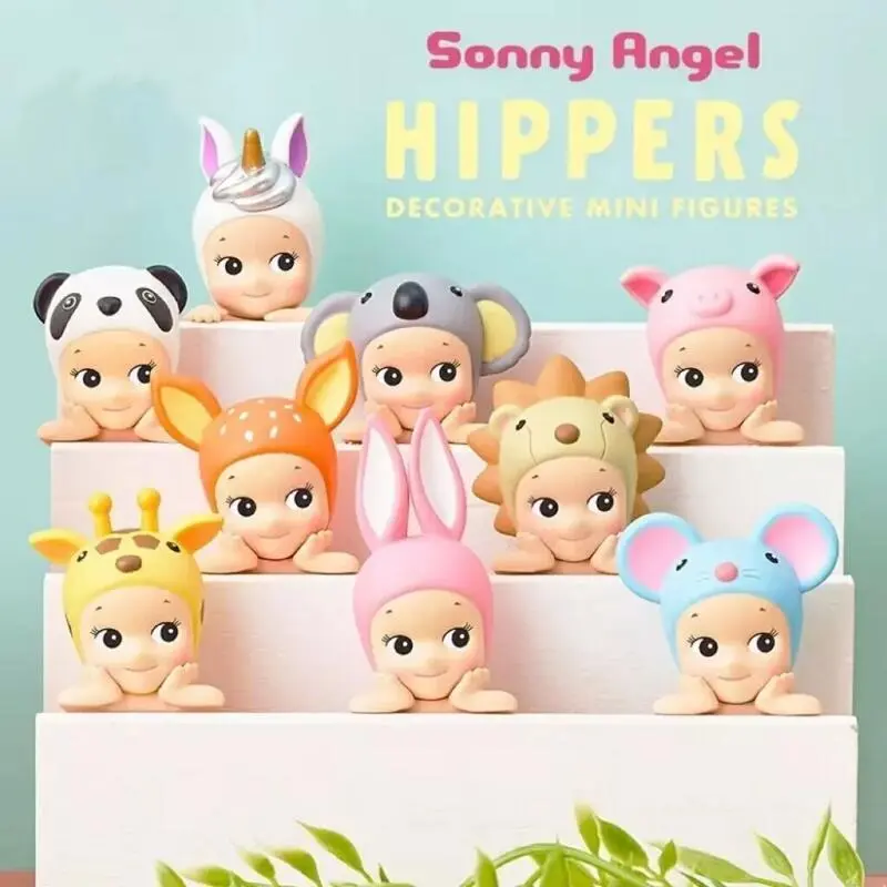 Sonny Angel Hippers Series Bd Box Figure Trendy Toy PVC Model Doll Car Decoration Desktop Ornaments