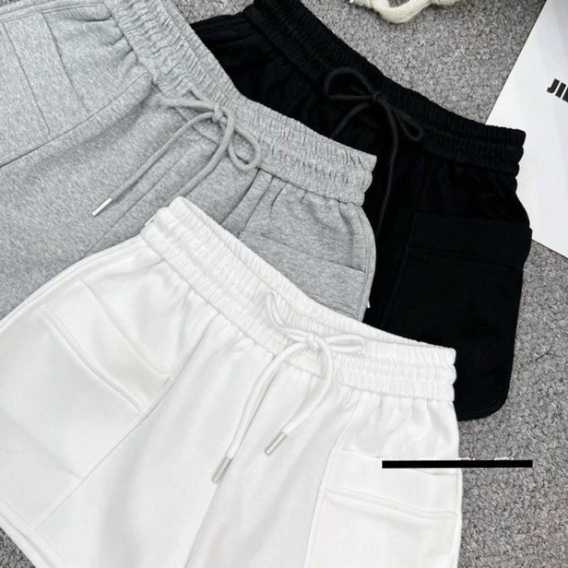 Quần short nữ , quần đùi nữ thể thao vải da cá thiết kế lưng chun dây rút co giãn vát viền cá tính Q1 SUTANO 3