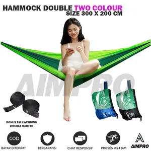 Hammock Double Aimpro Full Bartex - Ayunan Gantung Dewasa Besar - Hamock Murah Tebal/hammock duobel