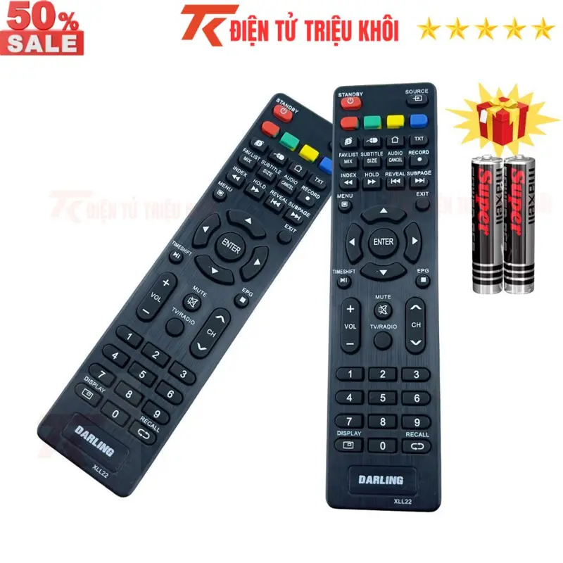 Remote điều khiển tivi DARLING Mã 04, điều khiển TV DARLING các dòng tivi Internet - Tặng kèm pin - Điện Tử Triệu Khôi 7