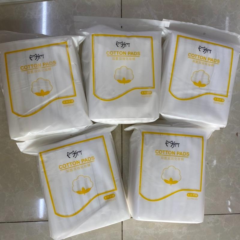 Combo 5 bịch bông tẩy trang cotton pads 222 miếng