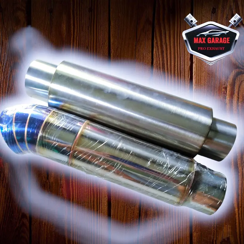 Tailpipe Knalpot Mobil merk JS RACING Diesel dan RESONATOR DIESEL untuk Pajero,Innova,Hylux,L300, kendaraan bbm solar DLL Asli Gas Mesin mobil solar bukan untuk Motorcycle 4