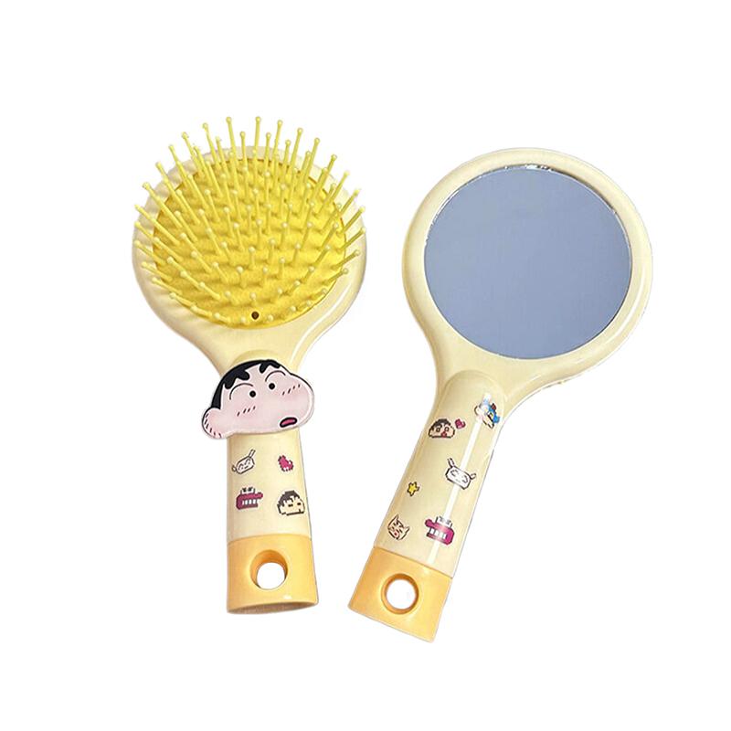Product Introduction of Cartoon Handheld Mirror Comb Cartoon Air Cushion Comb Portable Student Dormitory Girlfriend Style Handheld Hairdressing Comb 37