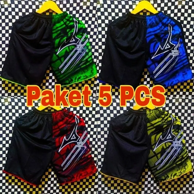Promo Heboh 5 Paket Celana Anak umur 8-12 Tahun Bahan Adem Nyaman Printing melar menyerap keringat distro Hitam Fashion 0