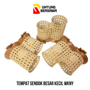 TEMPAT SENDOK DOUBLE BESAR KECIL WKNY Plastik