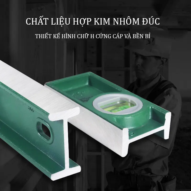 Thước nivo nhôm dài 300mm, 600mm, 800mm - Có nam châm hút mạnh mẽ - Bảo hành 6 tháng 4