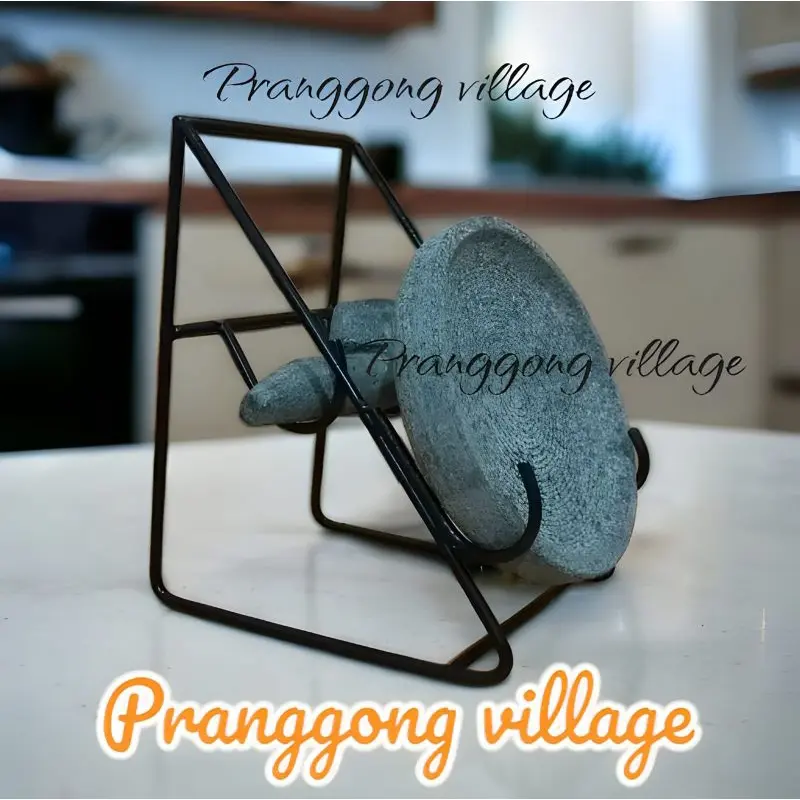 DUDUKAN COBEK / WADAH LAYAH BAHAN BESI TEBAL / RAK TEMPAT COBEK DAN ULEKAN Kitchenware