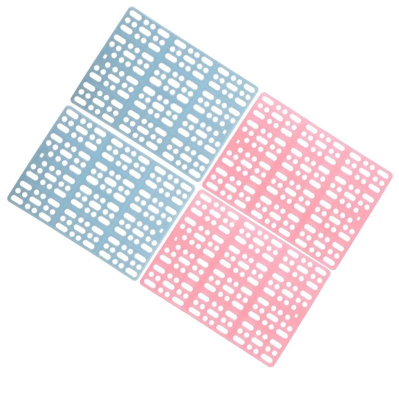 4 Pcs Pet Foot Pads Rabbit Cage Floor Sleeping Mats Bunny Nesting Feet Pedal for Cages Resting Plastic Guinea Pig Accessories 4