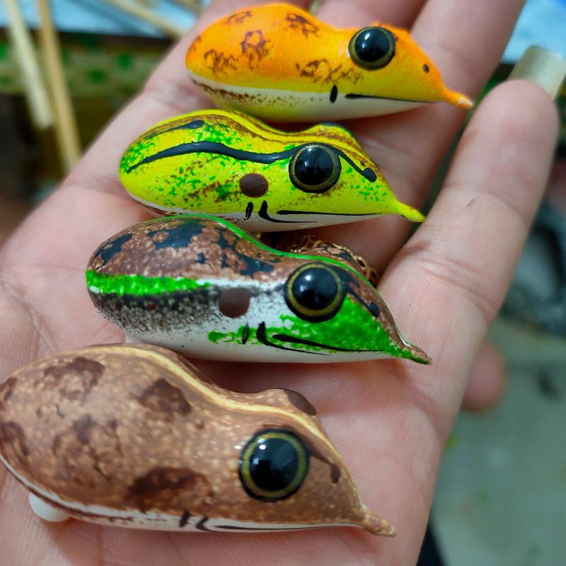 Body nhái hơi chàng hiu 4.5cm Đi Câu Câu Cá Fishing 0