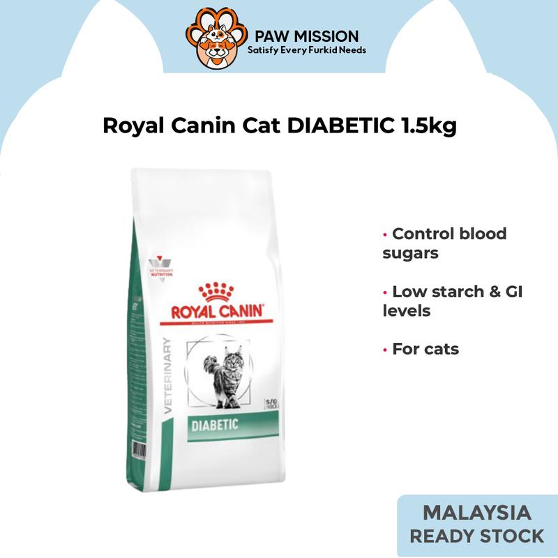 ROYAL CANIN CAT DIABETIC 1.5KG | Makanan Kucing Kencing Mani - TikTok ...