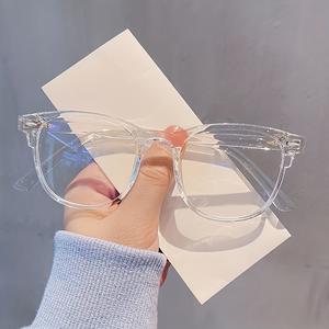 Oval Frame Clear Lens Glasses Fashion Computer Glasses Spectacles To Protect Vision For Women Men Eyeglasses