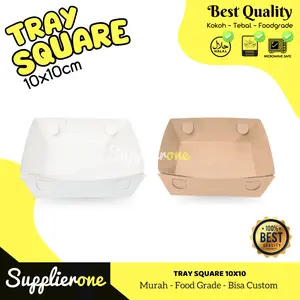 Paper Tray isi 100/ Lunch Box / Dus Burger / Wadah Burger / Lunch Box Paper