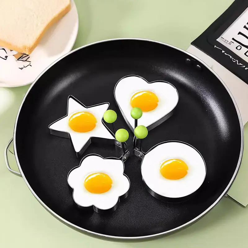 Creative Stainless Steel Omelette Egg Frying Mold Fried Tool