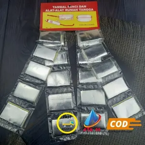 isi 20 PATRI Alumunium/TAMBAL PANCI anti Bocor/Tambal Panci Sticker/Alumuniumfoil/Penambal Besi