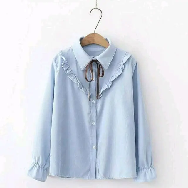 ATASAN CRINKLE AIRFLOW/KEMEJA WELLY SHIRT Variasi Wanita Airflow Kancing Busui Kerah Baju Panjang 4