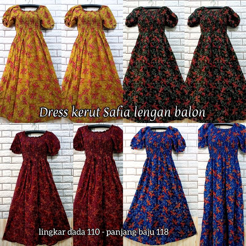 Long Dress Kerut Dada 1