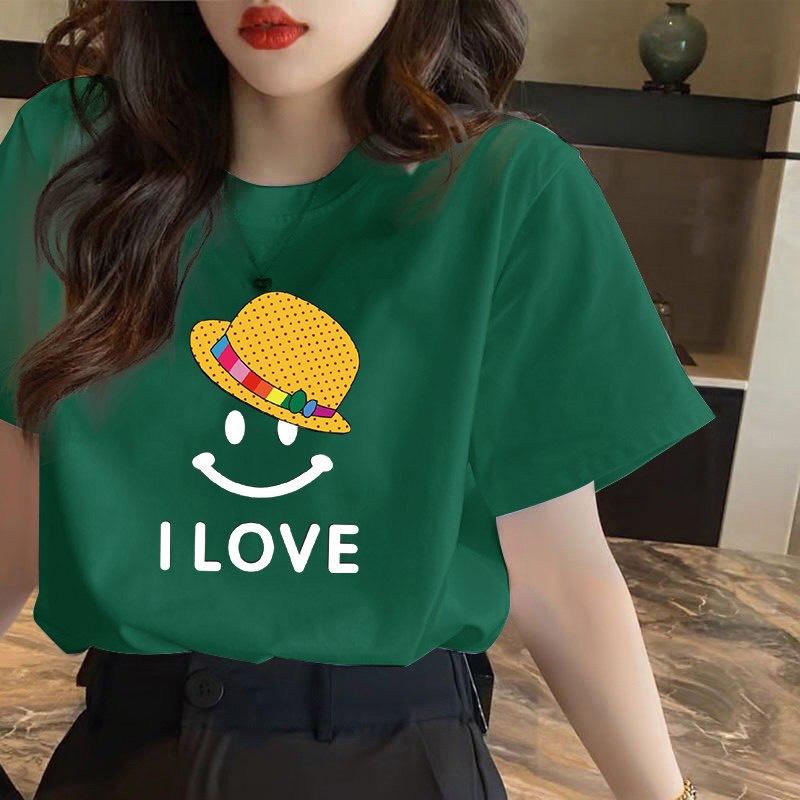 (MẪU MỚI) Áo thun UNISEX in bet I LOVE Top Cổ Tròn Nữ Women 8