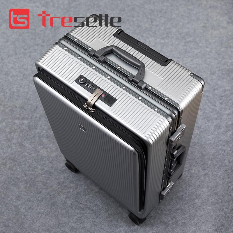 Product Introduction of [SIZE 20+24+26INCH] Vali cao cấp Tresette TSL-2029 Có Ngăn Đựng Latop Vân Dọc Sang Trọng Cổng Sạc USB 29