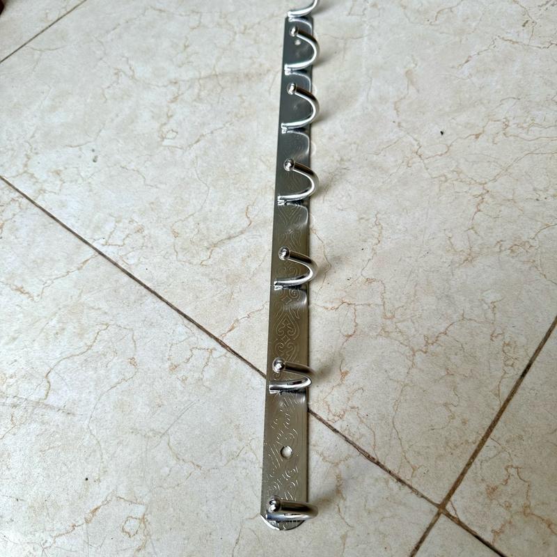 7 MÓC Thanh la khoan tường inox 201 dày chắc dùng treo đồ phòng tắm phòng ngủ tolet nhà bếp treo quần áo vật dụng Treo Tường 9