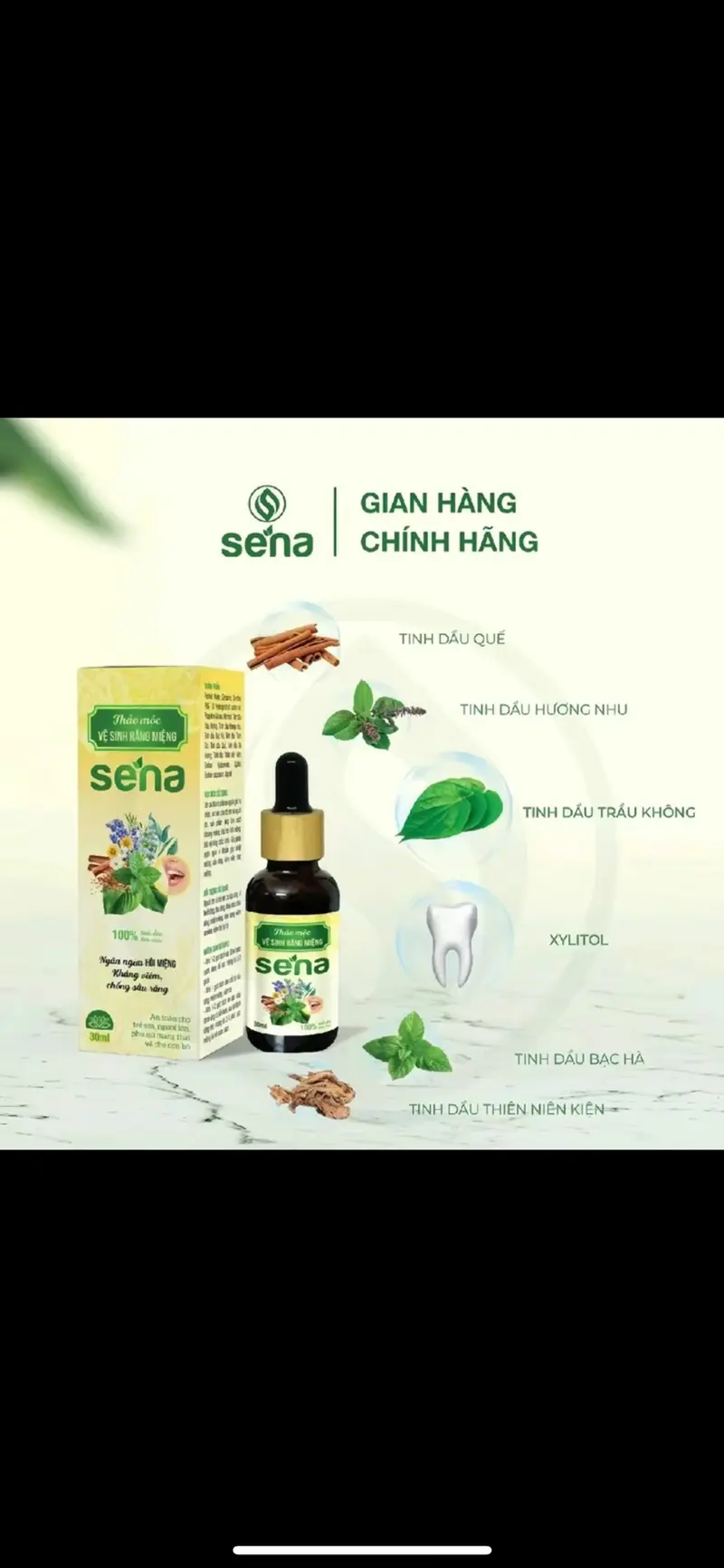 Product Introduction of [ CHAI 30ML ] SERRUM khử mùi hôi miệng SENA - HỖ TRỢ hôi miệng xúc miệng Xịt Thơm Miệng Xịt Miệng Trà * Tặng 1 hộp tăm chỉ nha khoa 50  chiếc 1
