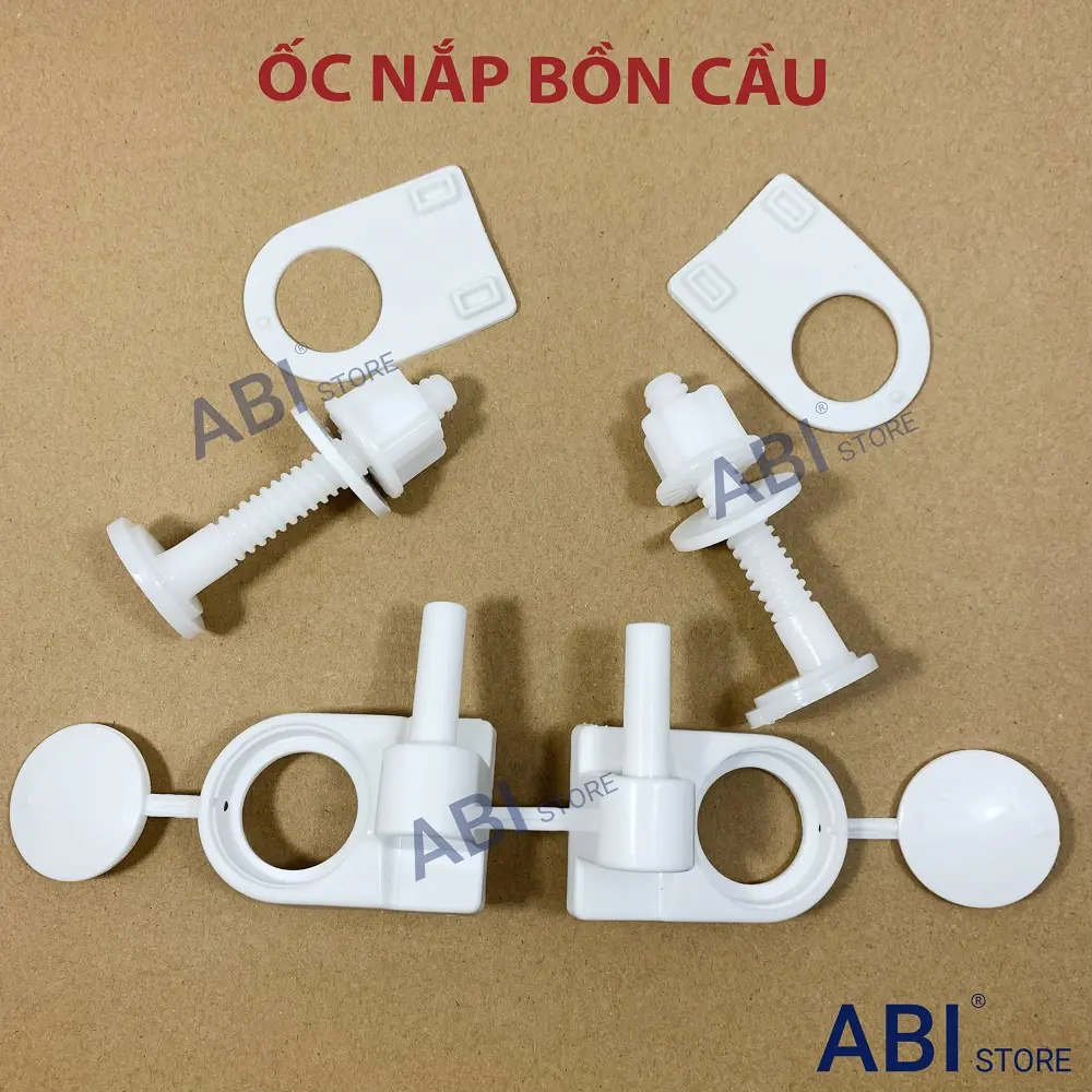 Bộ ốc nắp bồn cầu, Ốc chốt nắp bệt loại đẹp (ốc bắt nắp đậy bồn cầu )