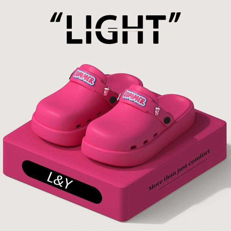 Giày Đi Trong Nhà Cho Nữ, Coros, Đế Mềm, Thích Hợp Cho Mùa Hè Trong Nhà Và Ngoài Trời, Thoải Mái, Không Trơn Trượt, Dép Người Nổi Tiếng Trên Internet, Làm Bằng Bông, Hàng Mới Về