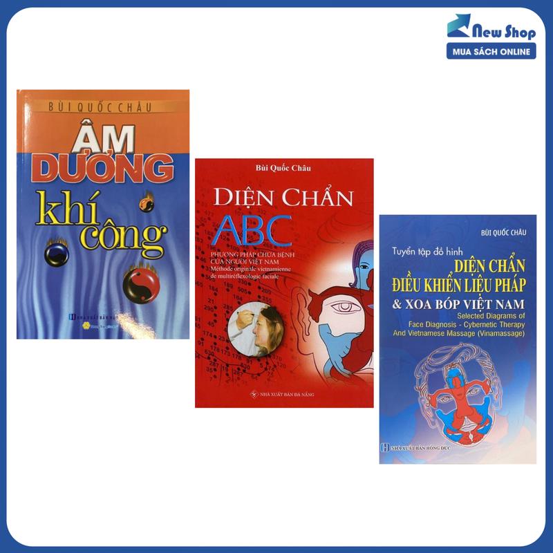 Sách - Combo Diện Chẩn ABC - Phương Pháp Chữa Bệnh Của Người Việt Nam + Âm Dương Khí Công + Tuyển Tập Đồ Hình Diện Chẩn Điều Khiển Liệu Pháp Và Xoa Bóp Việt Nam (Bộ 3 cuốn) - QB - Newshop