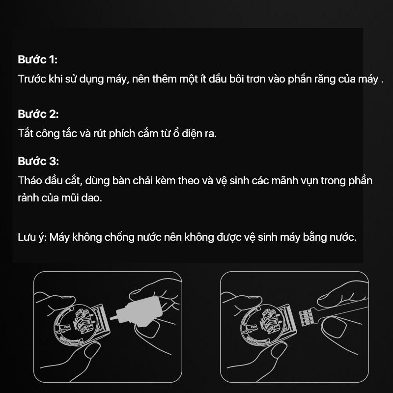 Product Introduction of Tông đơ cắt tóc Enchen Beardo 2 động cơ mạnh mẽ 8000 vòng, lưỡi thép không gỉ, tặng 4 cử lược tạo kiểu tóc - BH 6 tháng 35