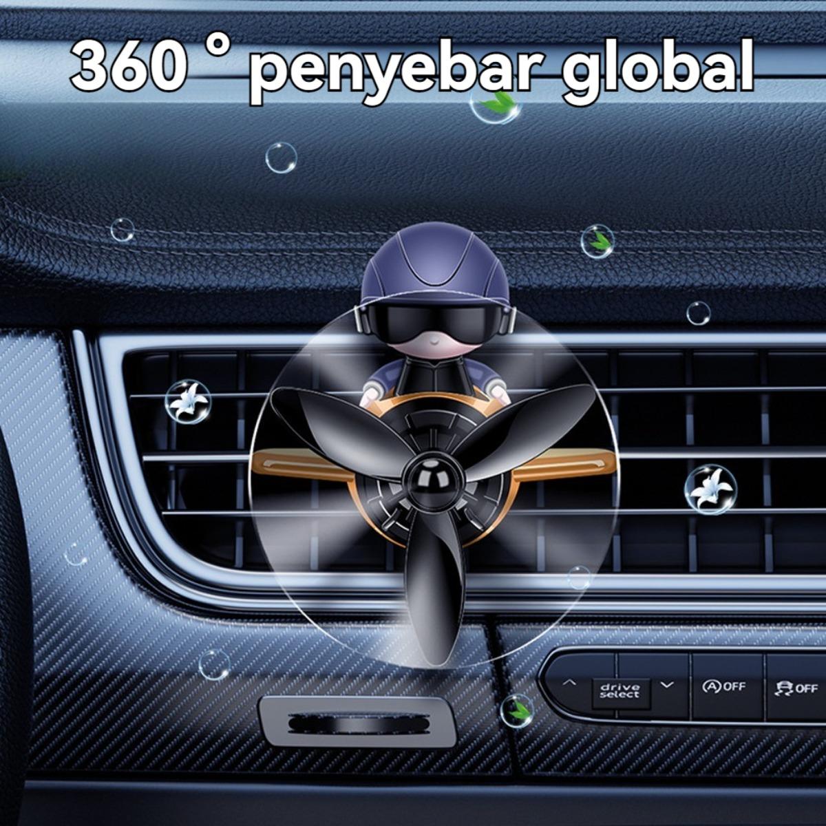 Pengharum Mobil Aromaterapi 100ml - Penghilang Bau & Penyegar Udara AC, Ventilasi Kabin Mobil, Desain Dekoratif, Penetral Bau Tak Sedap, Pembersih Udara Mobil Model XYZ, Panjang 15cm x Lebar 5cm