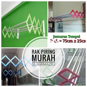Jemuran lipat dinding Besi