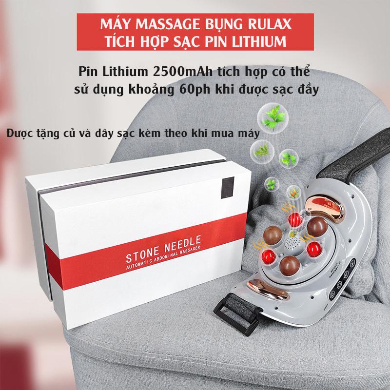 Máy Massage Giảm Mỡ Bụng, Đai Massage Đánh Tan Mỡ Bụng Cao Cấp, Có Đèn Hồng Ngoại Tích Hợp Đá Nóng Hymalaya Giúp Giảm Mỡ 2