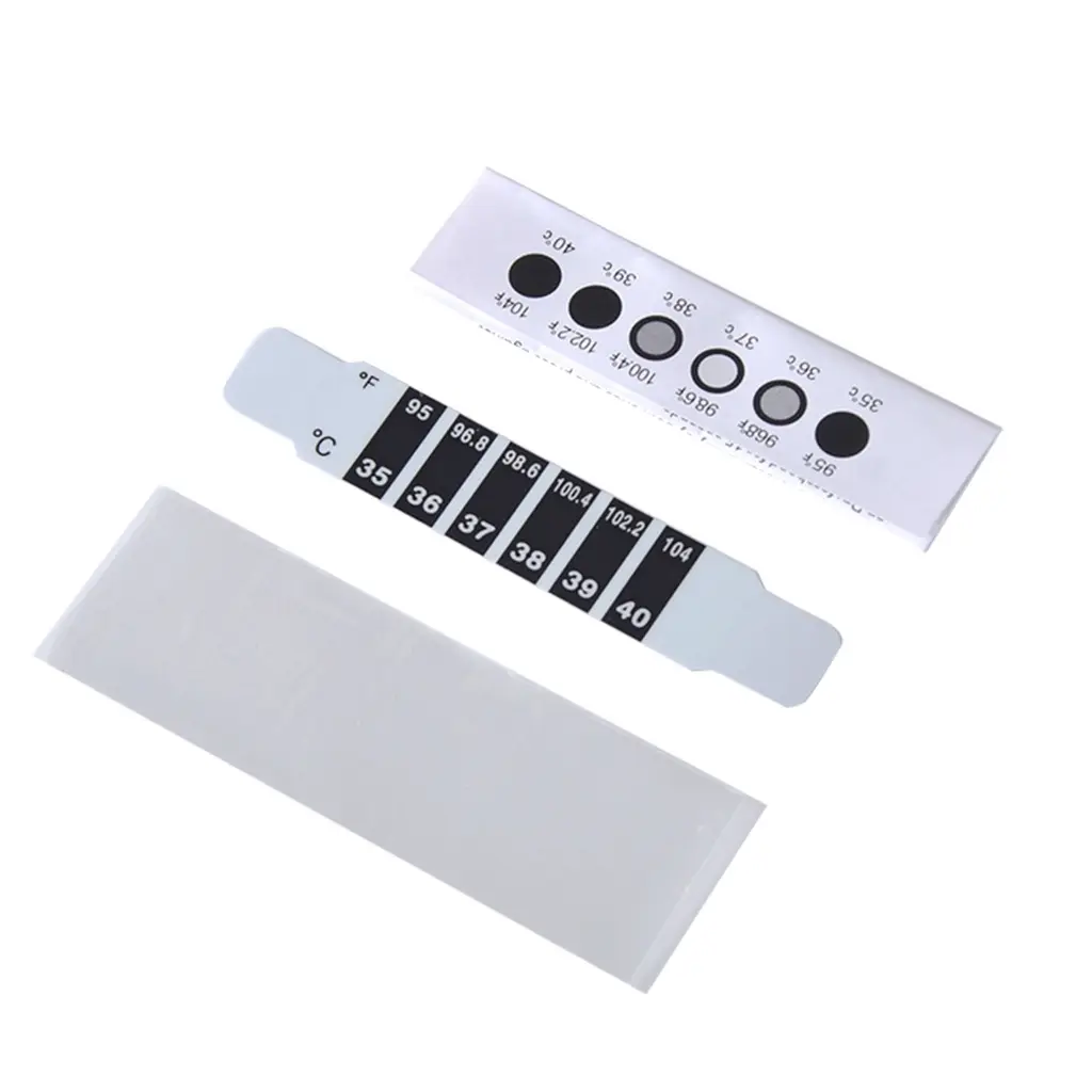 20PCS Fever Stickers Children Forehead Fever Track Indicator Stickers Fever Continuous Monitor Strips